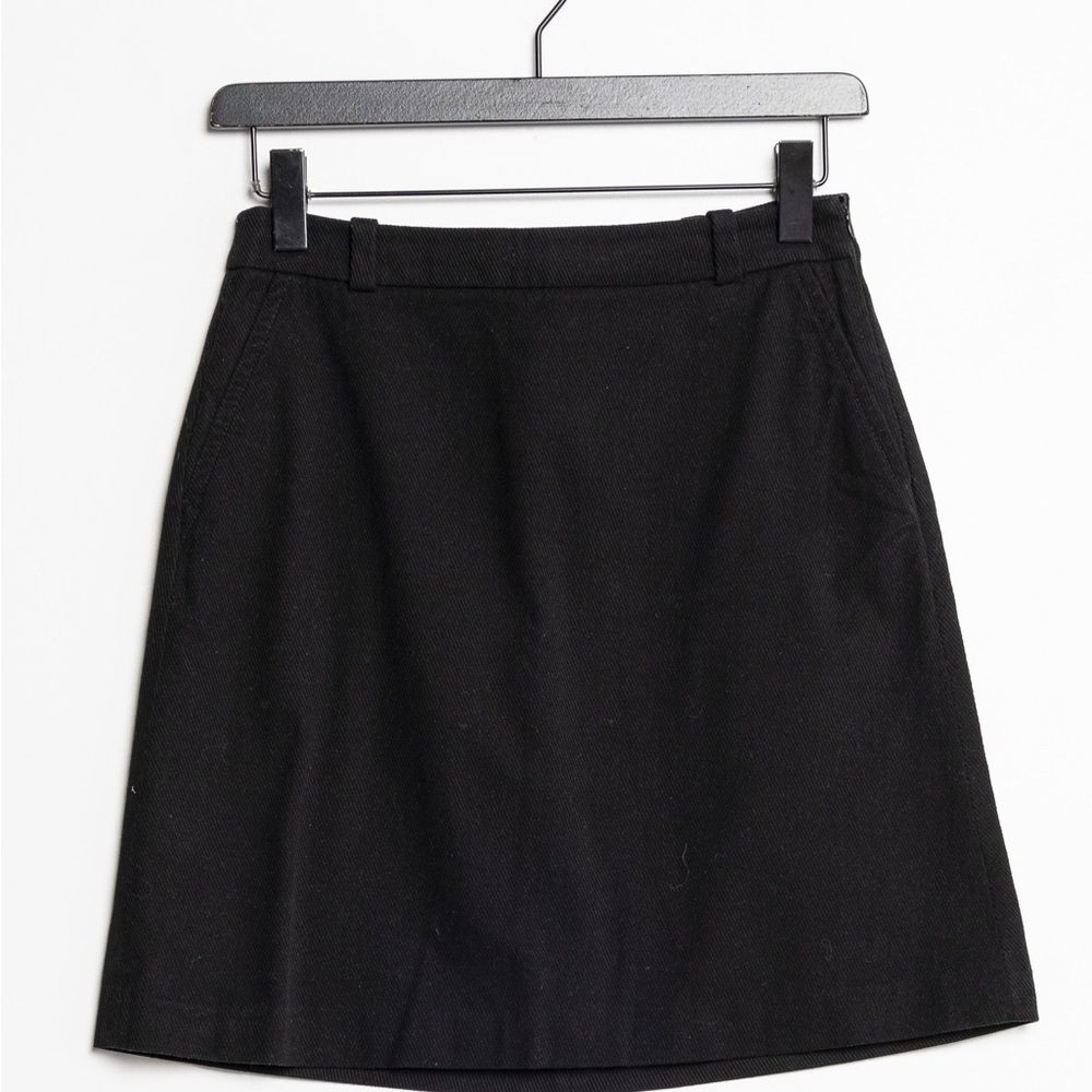 Massimo Dutti Black Winter Mini Skirt